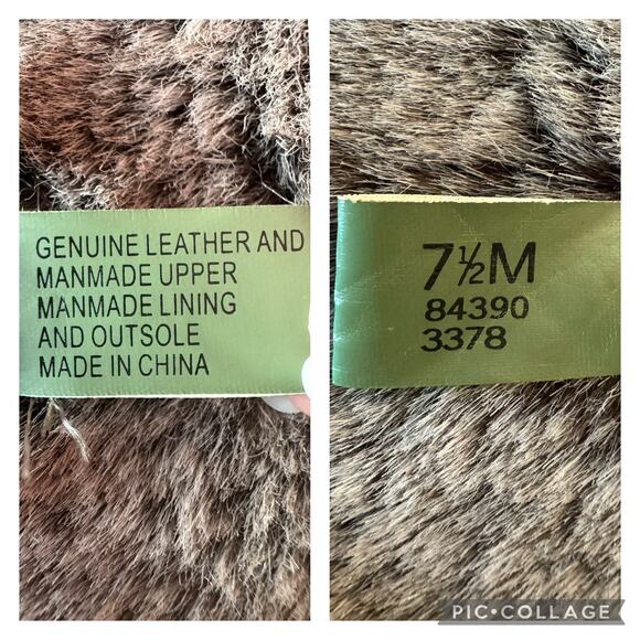 TIMBERLAND Kickadilla Black Nubuck Leather Faux Fur Lace Up Boots size 7.5 - Picture 12 of 15